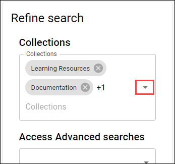 Collections filter with more than two collections selected